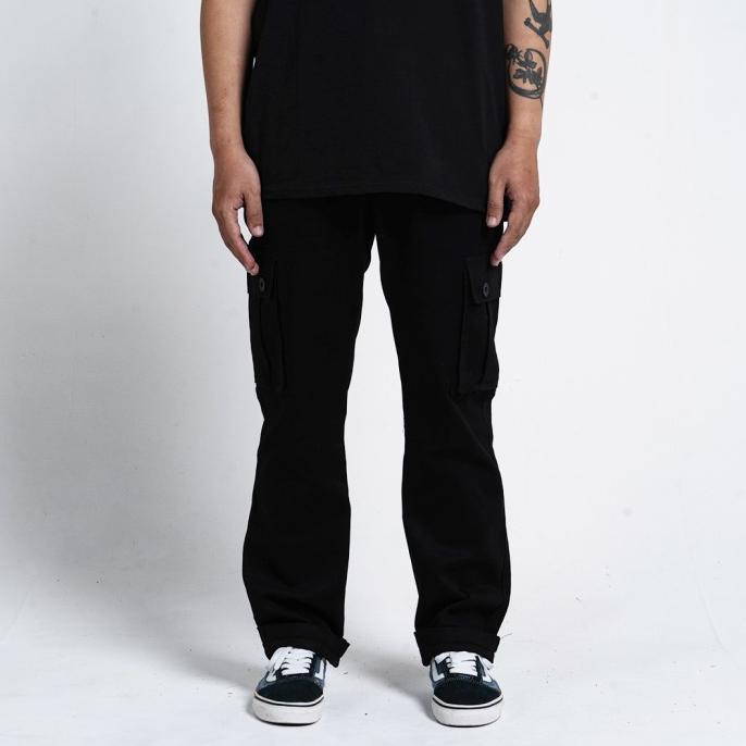 Celana Cargo Black Basic Pride N Joy