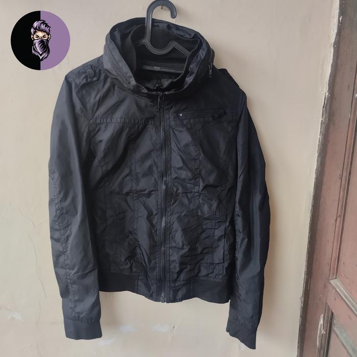 Bomber FRJ Jeans Original Pria Jaket Hitam Navy Wanita Casual Basic