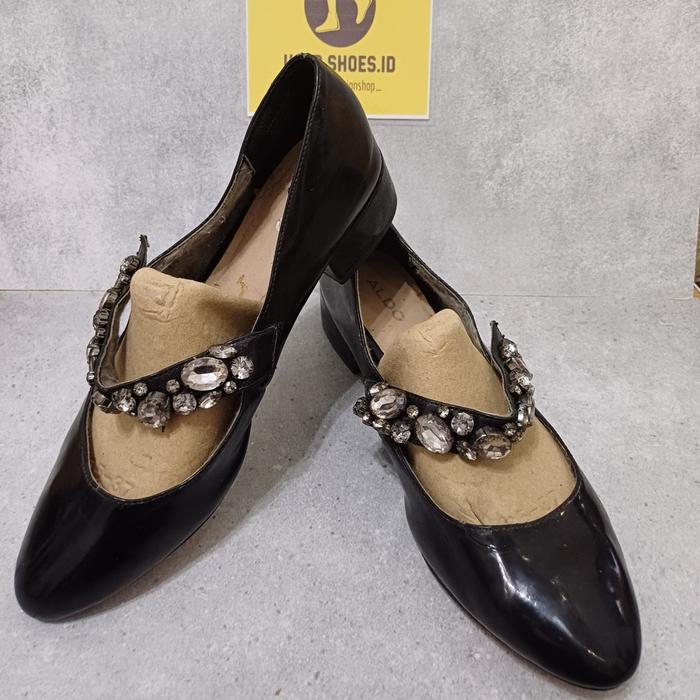 Preloved Second Bekas Sepatu Kerja Hitam Tapak Tahu ALDO