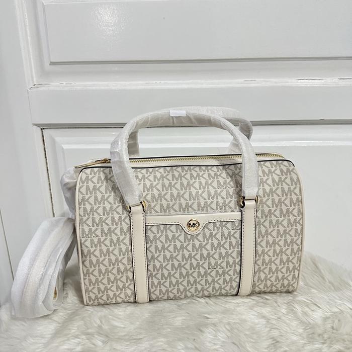 tas wanita mk travel medium duffle satchel in