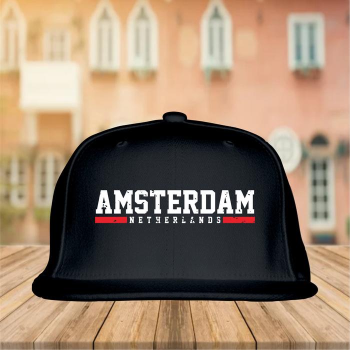TOPI SNAPBACK SUVENIR AMSTERDAM- TOPI OLEH-OLEH AMSTERDAM BATCH 1