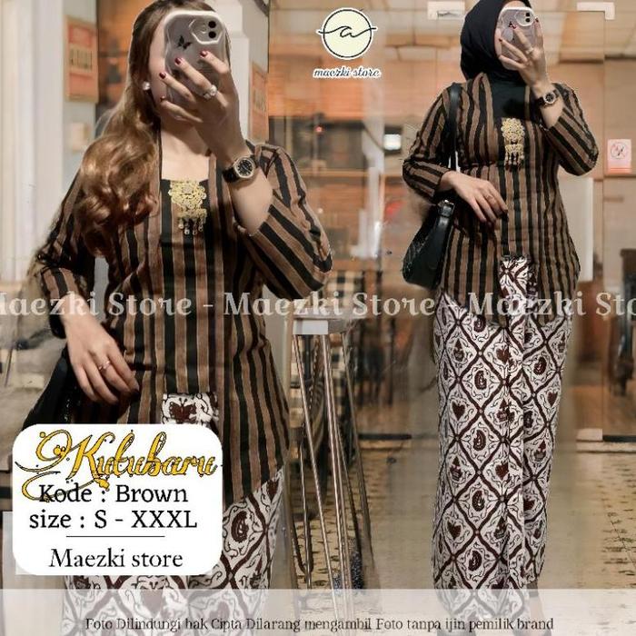 Siap Kirim !! Atasan Wanita Kutubaru Lurik Baju Adat Premium Ootd Baju Adat Formal - Kutubaru Baju W