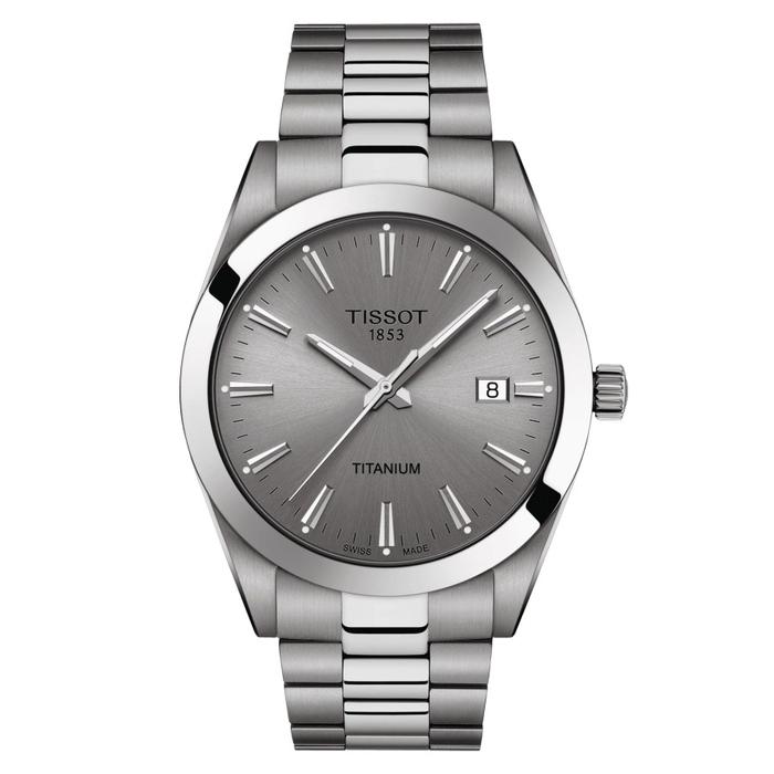 Jam Tangan TISSOT T127.410.44.081.00 Gentleman Titanium Grey Dial