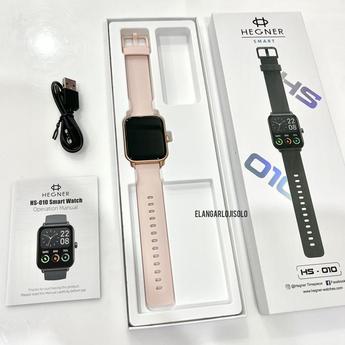 JAM TANGAN SMARTWATCH HEGNER HSH-010 PINK ORIGINAL