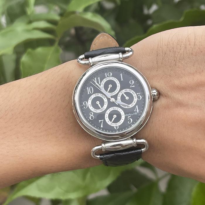 Debute fashion watch with stainless steel case powered by quartz movement made in Swiss (circa 2010s