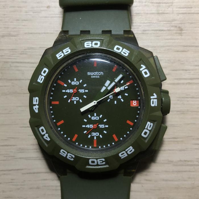Swatch Chrono Plastic Green Hero