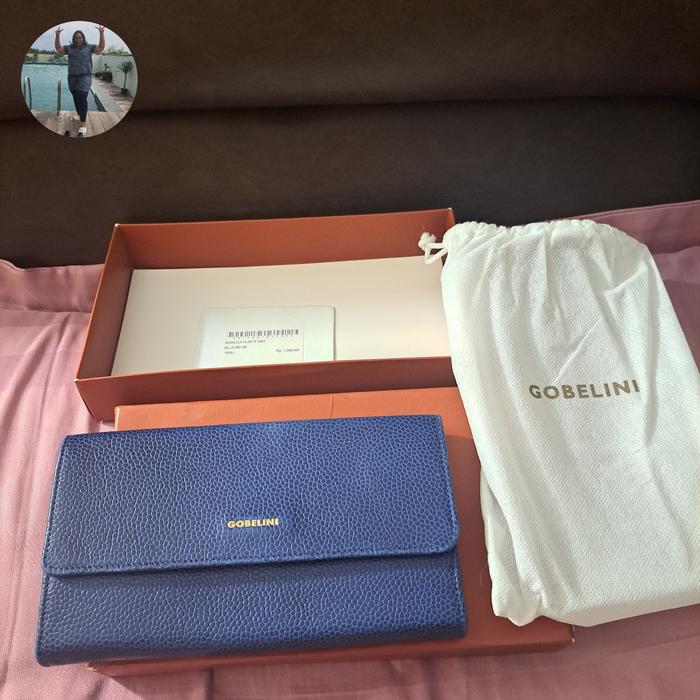(Used) Dompet Gobelini warna navy