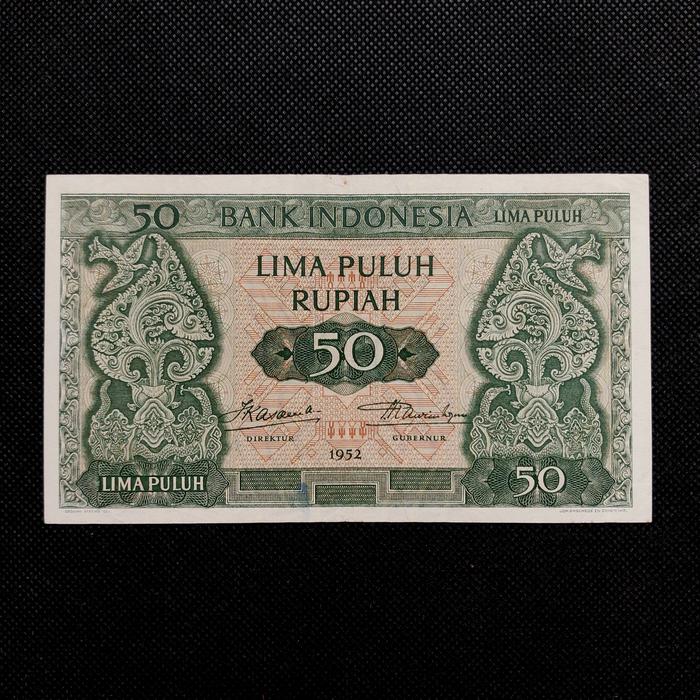 Uang Kuno 50 Rupiah Seri Budaya tahun 1952 JEZ - QJ 036753