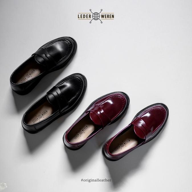 Sepatu Loafer Pria - Leder Penny Loafer - Lederweren