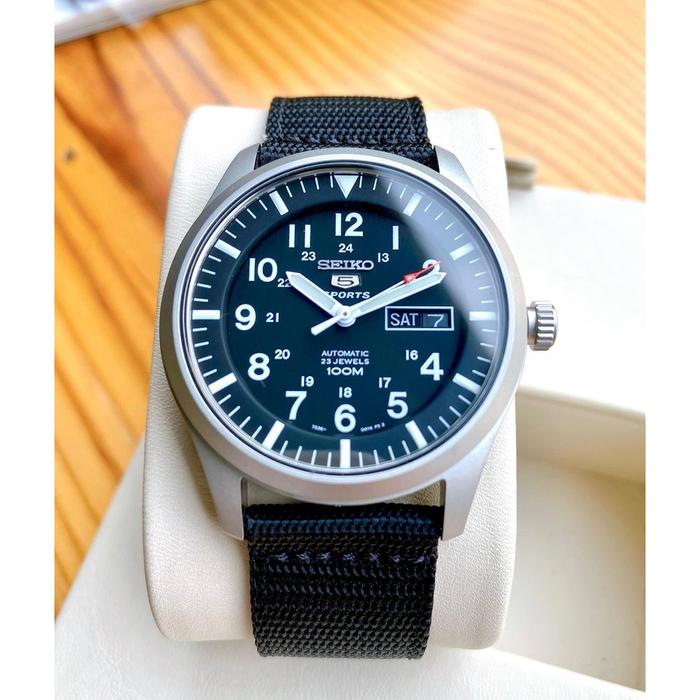 Jam Tangan Seiko 5 Military Automatic Sports Canvas Strap