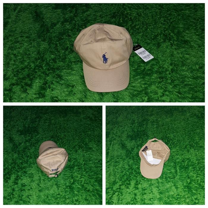 [READY SIAP KIRIM] POLO TOPI CAPS UNISEX CREAM ORIGINAL NEW BARU