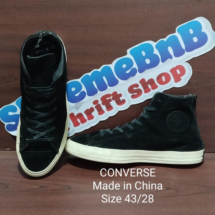 CONVERSE, MADE IN CHINA, SIZE 43, INSOLE 280, SUEDE (SECOND)