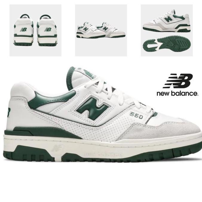 Sepatu NB NEW BALANCE 550 white green