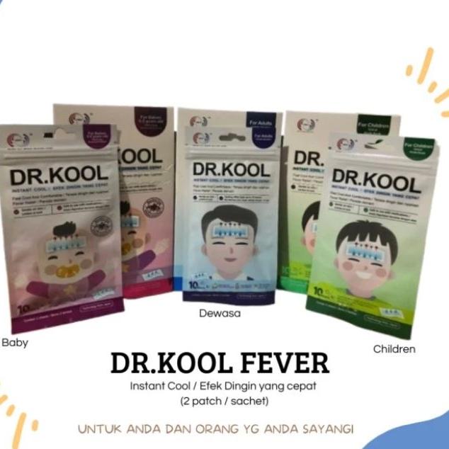 DR.KOOL FEVER DR KOOL 1 BOX PLESTER KOMPRES PENURUN DEMAM BAYI / BABY , ANAK / CHILDREN , DEWASA