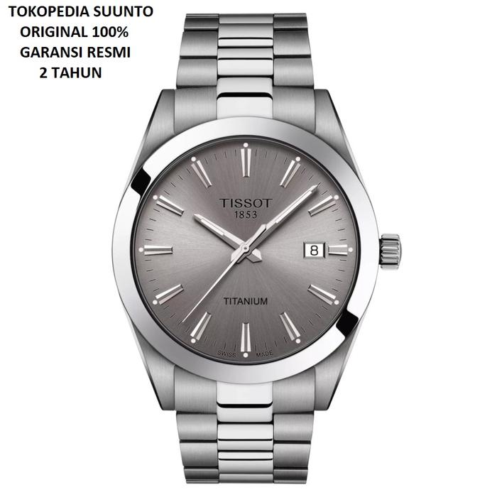 Jam Tangan Tissot T127.410.44.081.00 Gentleman Titanium Original Garansi Resmi 2 Tahun