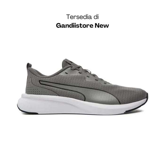 Sepatu Sneakers Pria Puma Flyer Lite 378774 10 Grey White Men Original