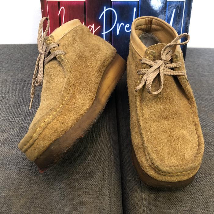 Sepatu Clarks Wallabee second brown