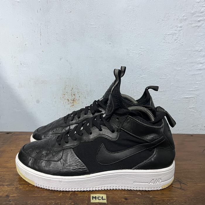 Sepatu second ori nike af1 ultraforce mid black size 41