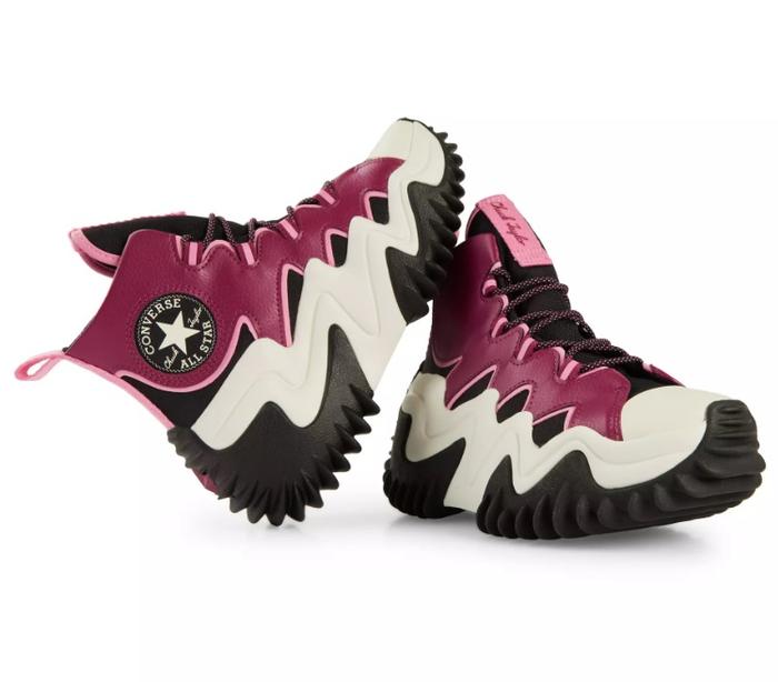 Converse Run Star Motion Platform Future Utility Faux Leather CX Berry