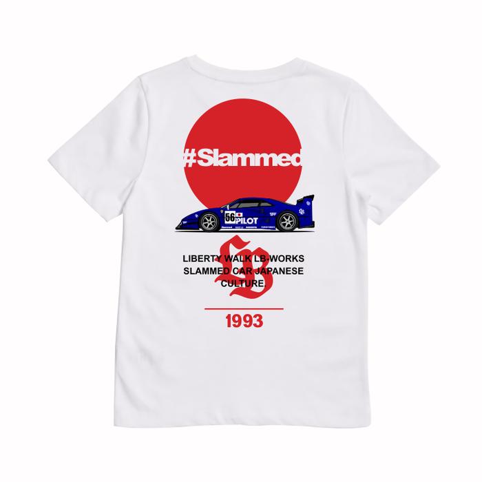 KARIMAKE Kaos Baju Anak JDM LIBERTY WALK SLAMMED FERRARI F40 PILOT