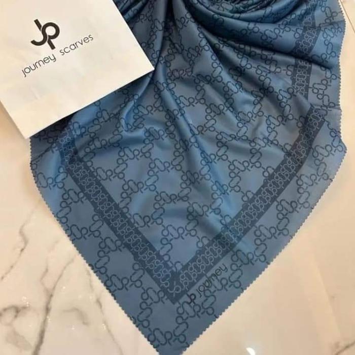 journey zura series navy hijab segiempat