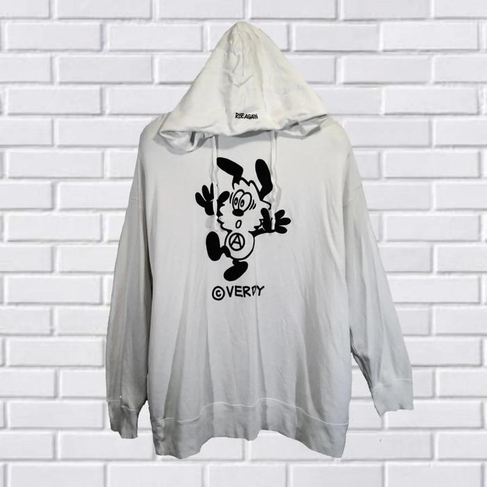 HOODIE UNIQLO VERDY, SIZE XL (SECOND BRANDED) PUTIH, HD0036