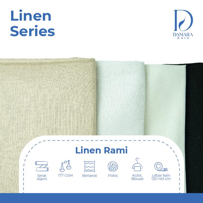 Kain Linen Rami Premium Basic Color