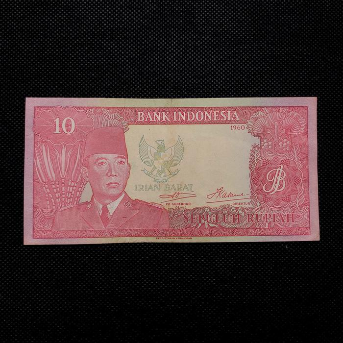 Uang Kuno 10 Rupiah Soekarno Irian Barat (IRBA) tahun 1960 -IBB 266794