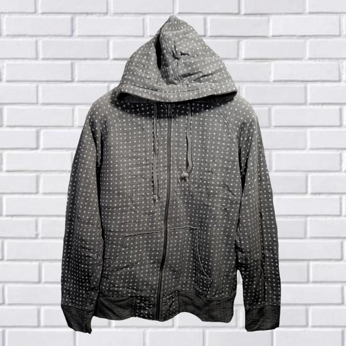 HOODIE MONOGRAM STUSSY FULLPRINT, SIZE M-L (SECOND BRANDED), HD0035