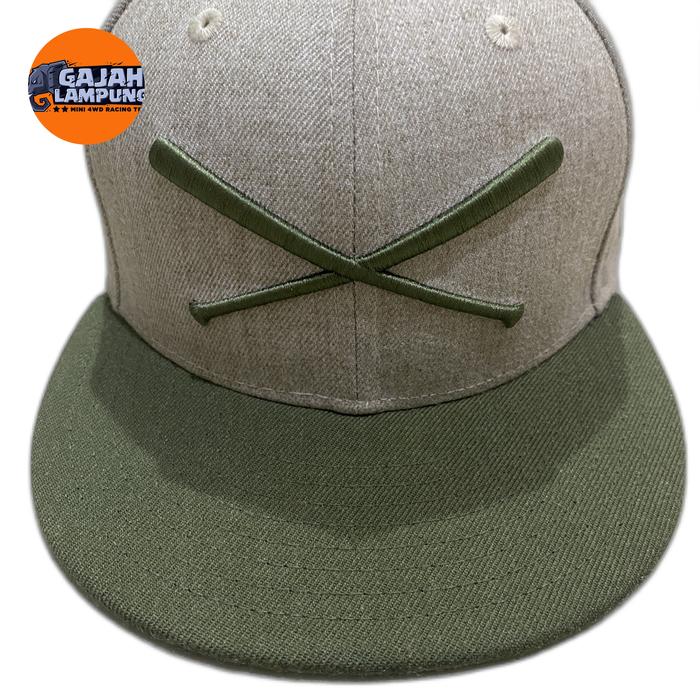 Justfitteds Crossed Bats Olive