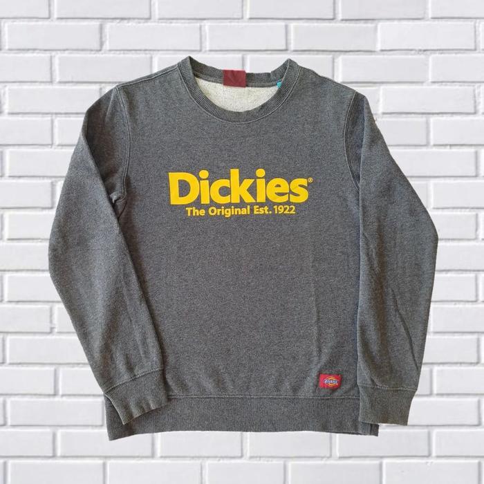 CREWNECK DICKIES ORIGINAL, SIZE M (SECOND BRANDED) ABU GELAP, CN0109