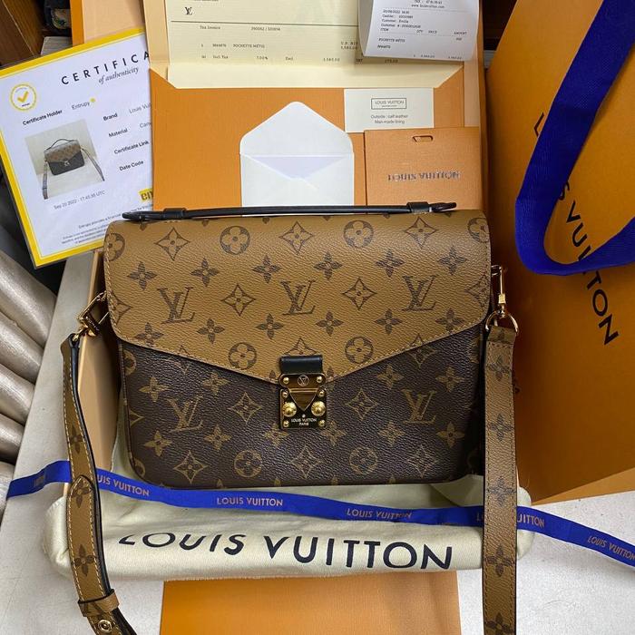 nego preloved rec 2022 louis vuitton pochette metis authentic