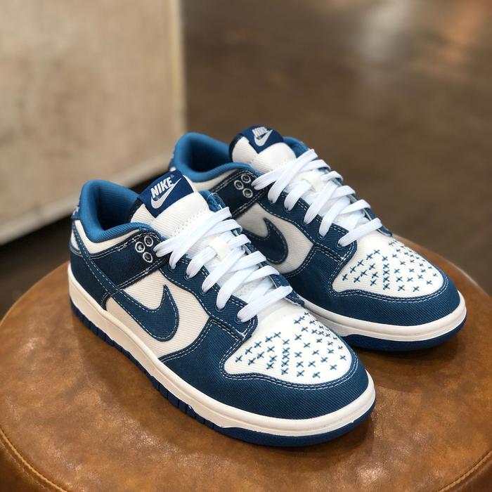 Sepatu N1ke Sb Dunk SE Low Sashiko Industrial Blue Denim