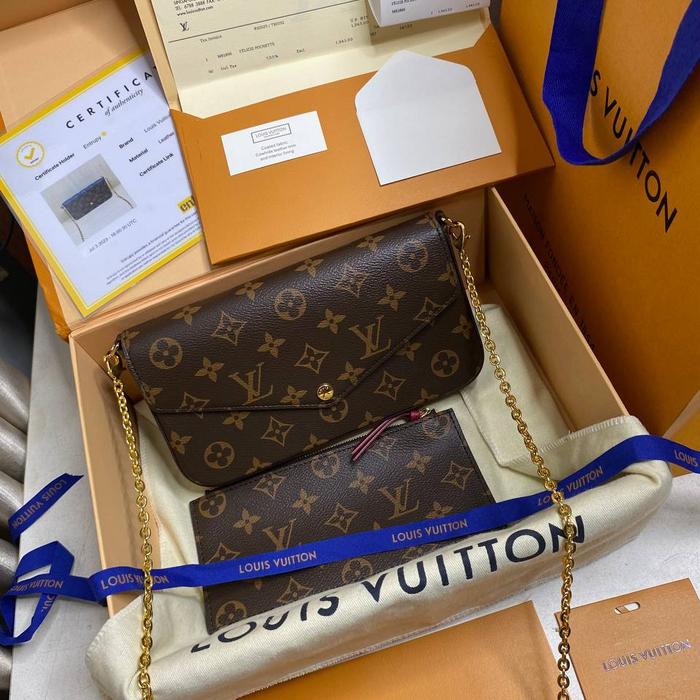 preloved rec 2023 cheap louis vuitton felicie pochette authentic