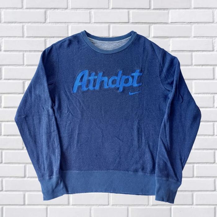 CREWNECK NIKE ATHDPT, SIZE L (SECOND BRANDED) BIRU TUA, CN0107