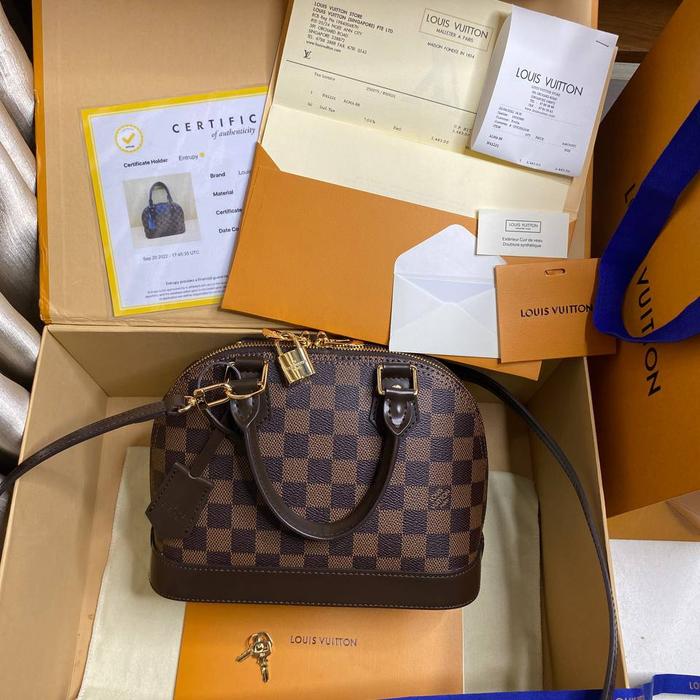 preloved rec 2022 louis vuitton alma bb authentic