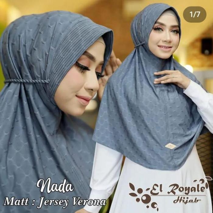Gaya Sehari-hari EL ROYALE | HIJAB NADA JERSEY PREMIUM BY EL ROYALE ||