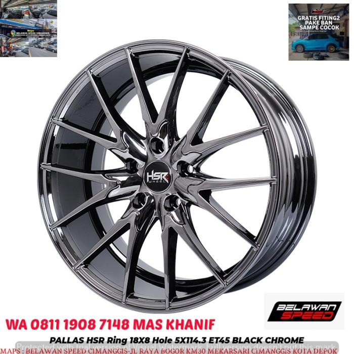 Velg mobil hsr pallas ring 18 r18 untuk mazda cx3 cx4 cx6 cx7 cx8 cx9