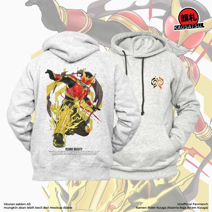 HOODIEsatsu by Kaosatsu Edisi RISING MIGHTY! Ksatria Baja Hitam Kuuga!