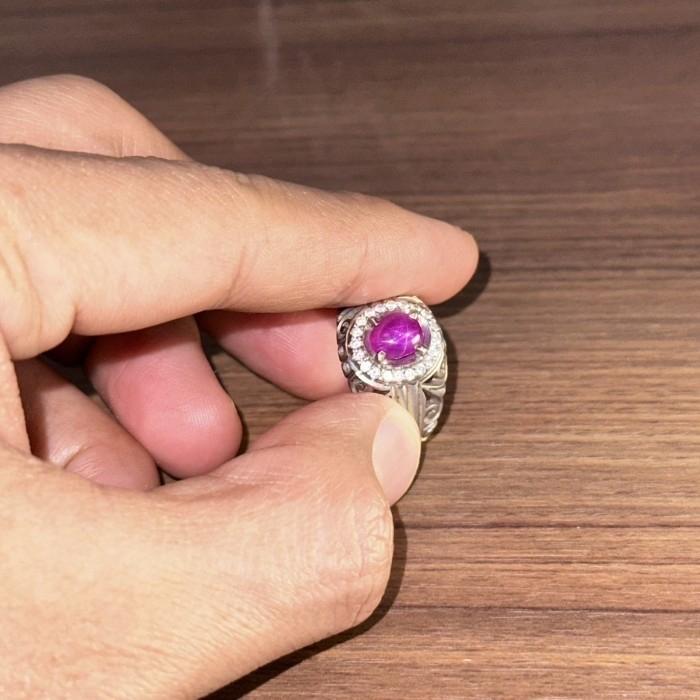 Ruby Burma Natural Star Memo GRI Unheat
