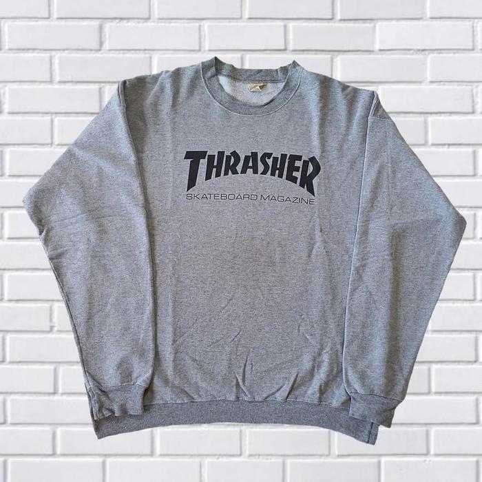 CREWNECK TRASHER SKATEBOARD MAGAZINE SIZE L-XL (SECOND BRANDED) CN0132