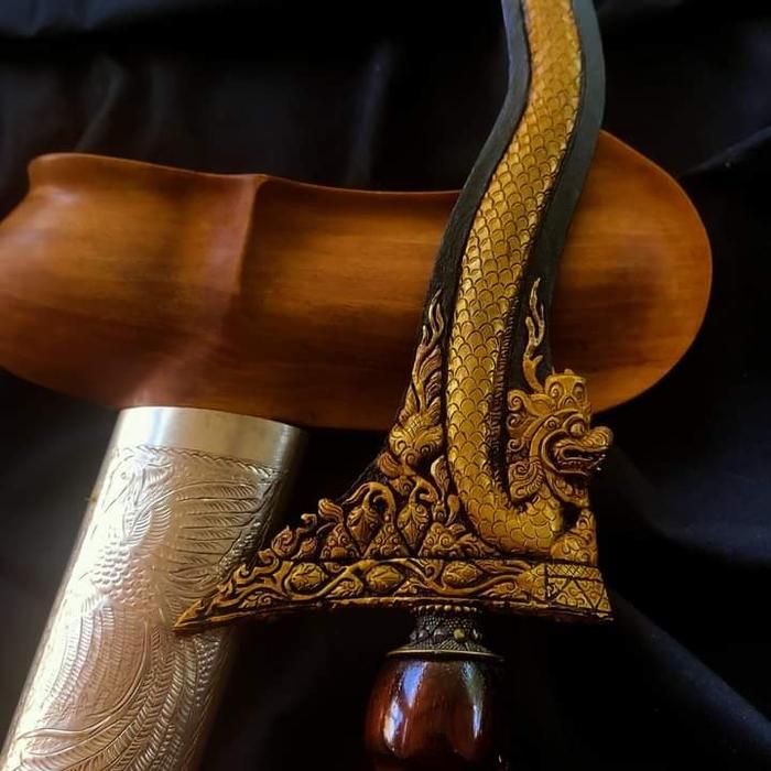 Keris Naga Sapto Luk 7 Kinatah Emas Pamor Ceprit Sepuh  Gagah Istimewa