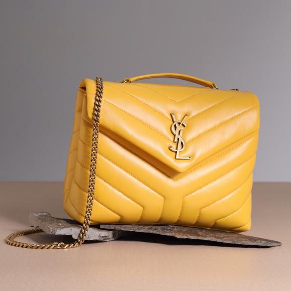 YSL Saint Laurent Loulou Lou Small Shoulder Bag Yellow