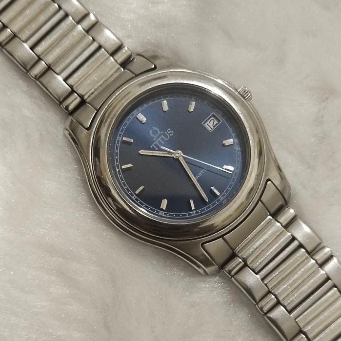 Titus Quartz Blue Dial