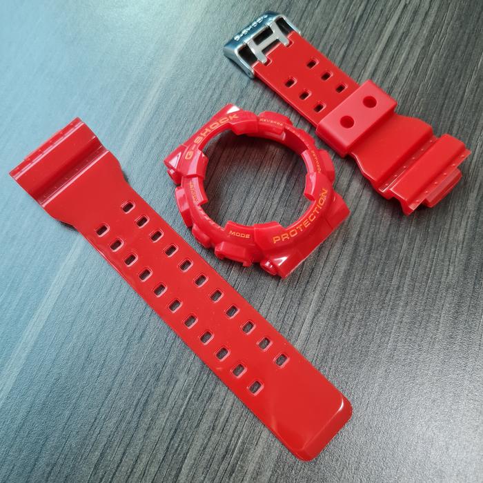 BNB BEZEL STRAP G-SHOCK GA-100 GA-110 GA-120 GD-100 RED GLOSSY