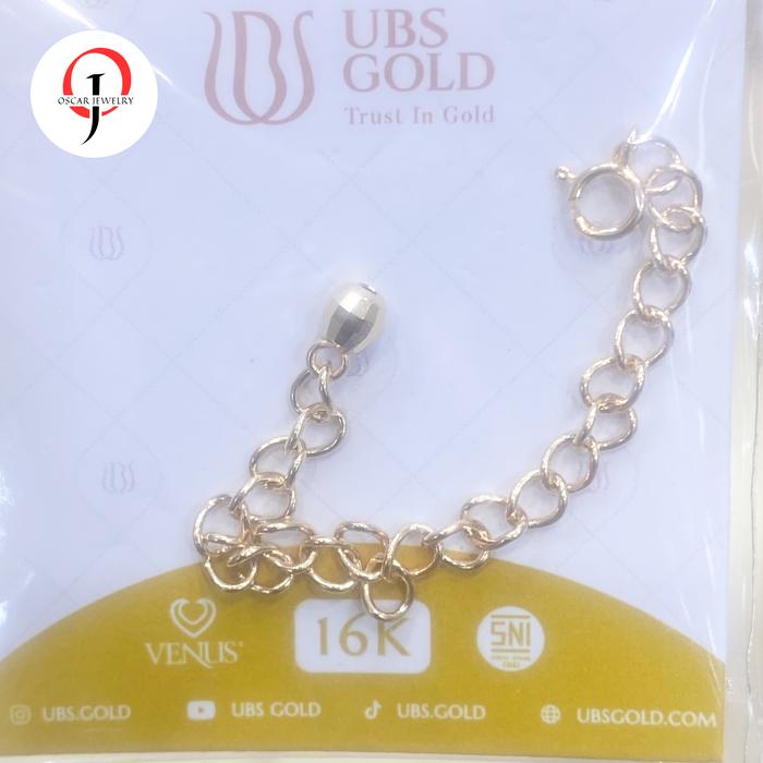 Sambungan emas extention emas kuning 16 k uBS