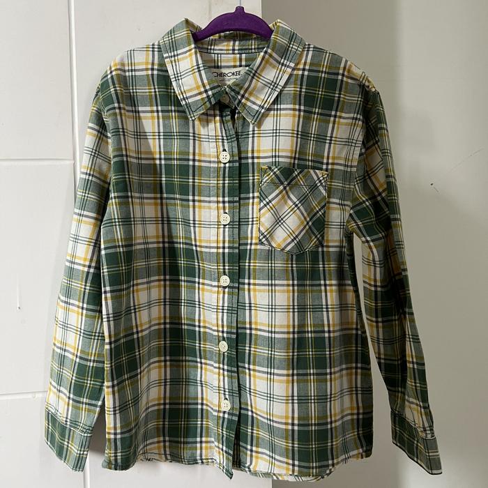 CHEROKEE Shirt 5 Years / Kemeja Kotak Anak 5Thn - Hijau