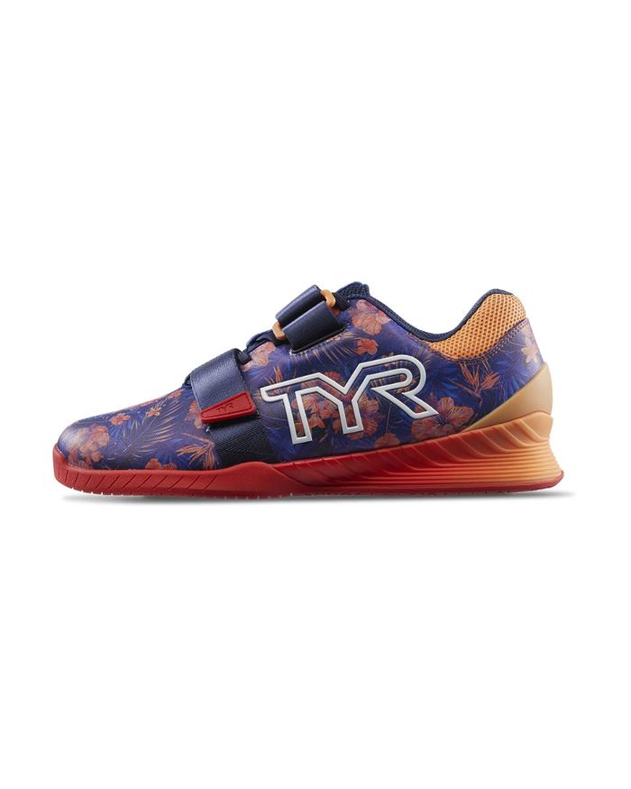 TYR L-1 Lifter Purple/Multi Wide Toe Box Lifting Shoes Powerlifting Squats Sport Heels Shoe Squat Un