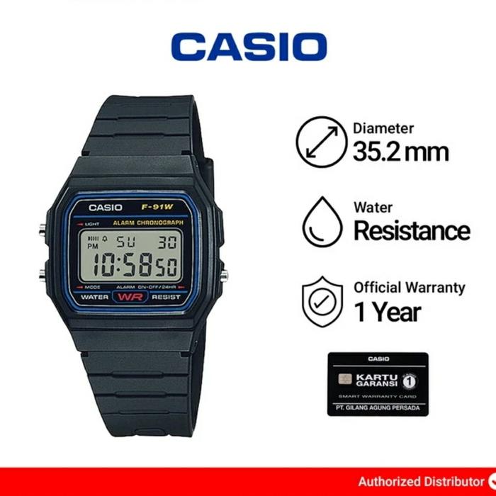 Casio F-91W-1D Jam Tangan Digital