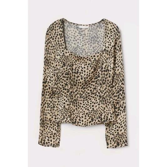 H&M Leopard Blouse BNWT